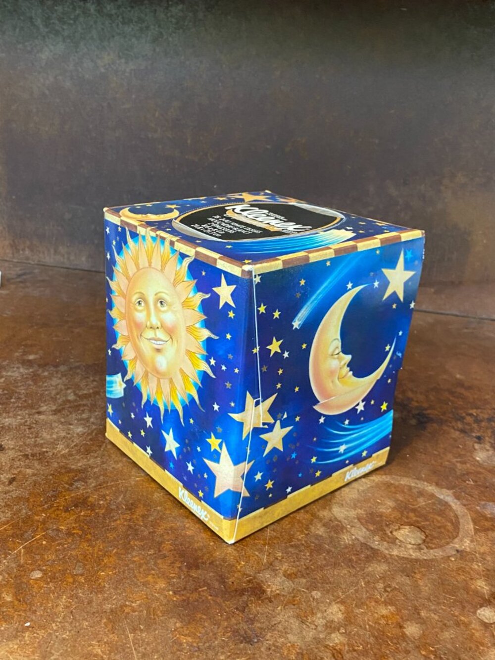 VTG Y2K 2001 Kleenex Expressions Celestial Sun Moon Stars Design Movie Spanglish